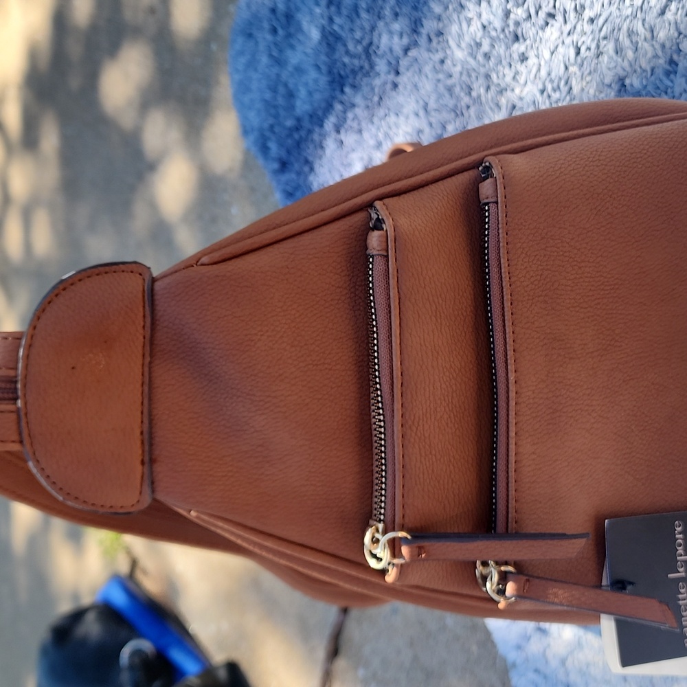 Nanette Lepore Tan Vegan Leather Bag